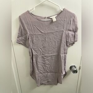 H&M Pastel Light Purple Top